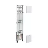 Hager universZ ZH53X3 Panel de contadores completo 1350mm 2 posiciones de contador 1 panel EON