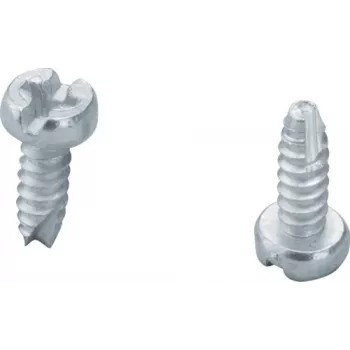 Hager UZ06Z4 Tornillo de fijación universal 4,2 x 13 mm, acero galvanizado, Phillips PH2, autorroscante, pack de 100