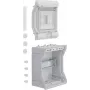 Hager VE106D cuadro de distribución de superficie 6 módulos 1 fila IP30 blanco