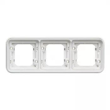 Hager WNA401B Berker W.1 Marco empotrable de 1 elemento, IP55, blanco polar