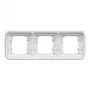 Hager WNA401B Berker W.1 Marco empotrable de 1 elemento, IP55, blanco polar
