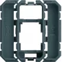 Hager WXF202 Marco adaptador Keystone para 1 módulo RJ45, Blanco polar