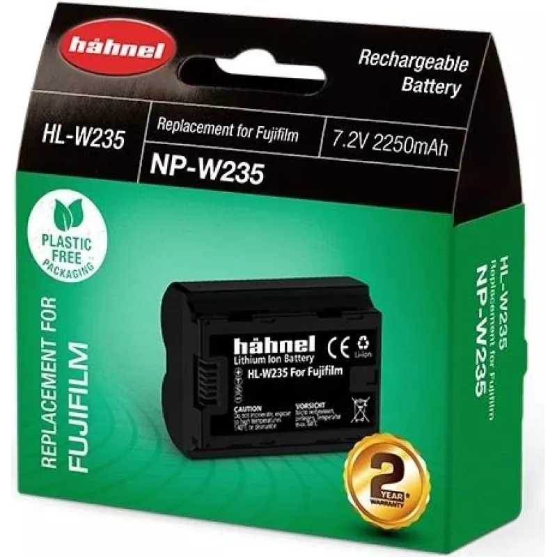 Hähnel HL-W235 Batería de ion de litio para Fujifilm (2250 mAh, 7,2 V, 16,2 Wh, reemplazo de NP-W235) 10002067