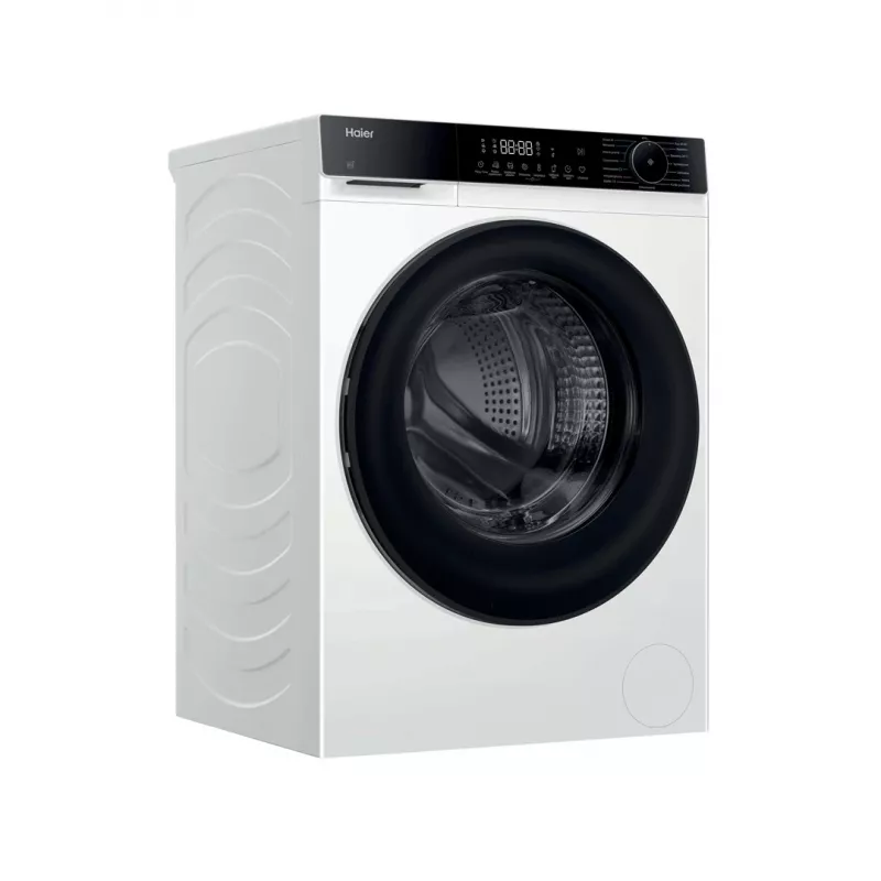 Lavadora de carga frontal Haier X5 HW80-BP14357ETUPL 8 kg 1400 rpm con Wi-Fi, vapor, motor inverter - blanca