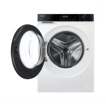 Lavadora de carga frontal Haier X5 HW80-BP14357ETUPL 8 kg 1400 rpm con Wi-Fi, vapor, motor inverter - blanca