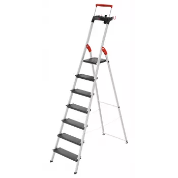 HAILO escalera doméstica L100 TopLine aluminio 7 peldaños