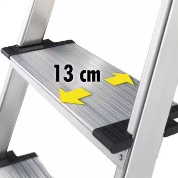 HAILO escalera doméstica L80 ComfortLine aluminio 6 peldaños