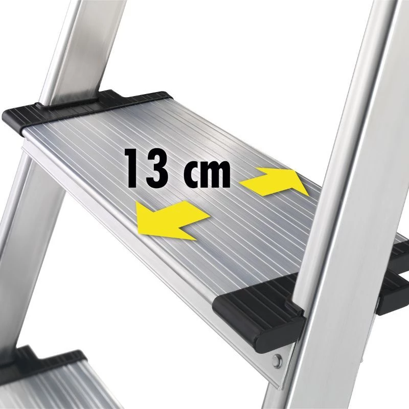 HAILO escalera doméstica L80 ComfortLine aluminio 6 peldaños