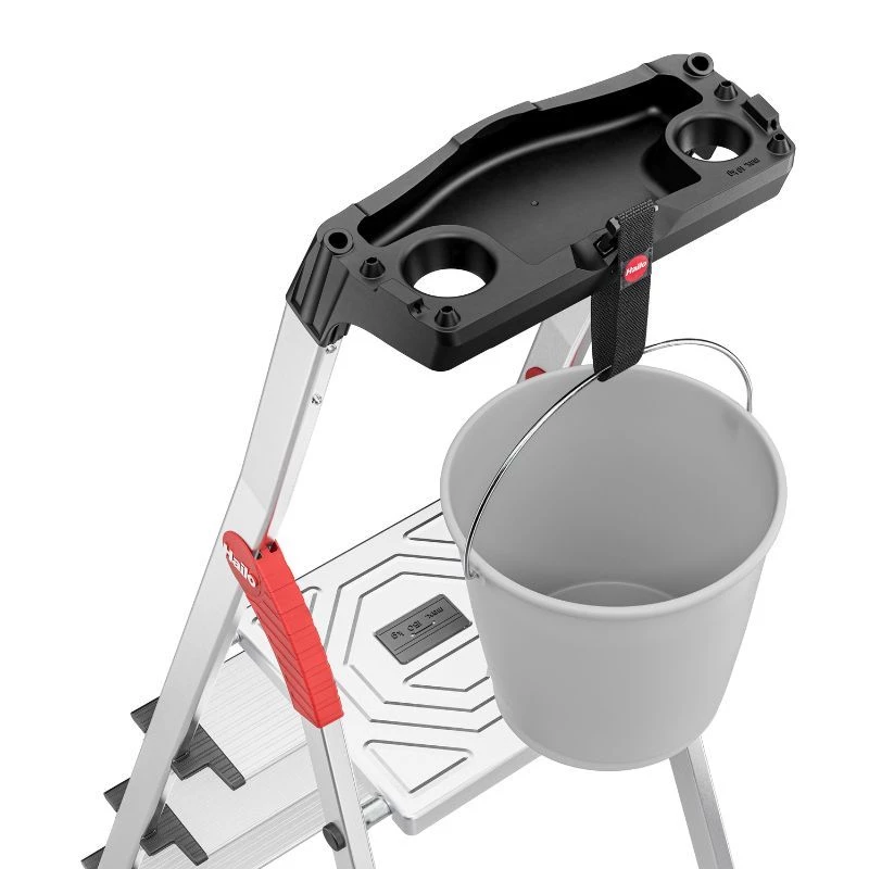 HAILO escalera doméstica L80 ComfortLine aluminio 5 peldaños