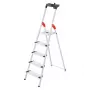 HAILO escalera doméstica L80 ComfortLine aluminio 5 peldaños