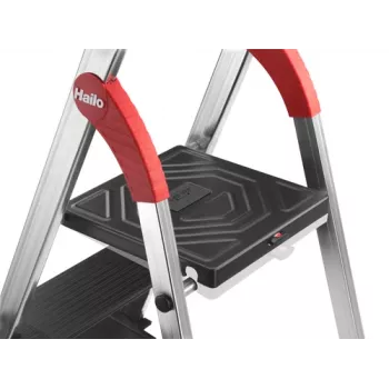 HAILO L100 TopLine escalera doméstica de aluminio de 4 peldaños