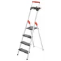 HAILO L100 TopLine escalera doméstica de aluminio de 4 peldaños