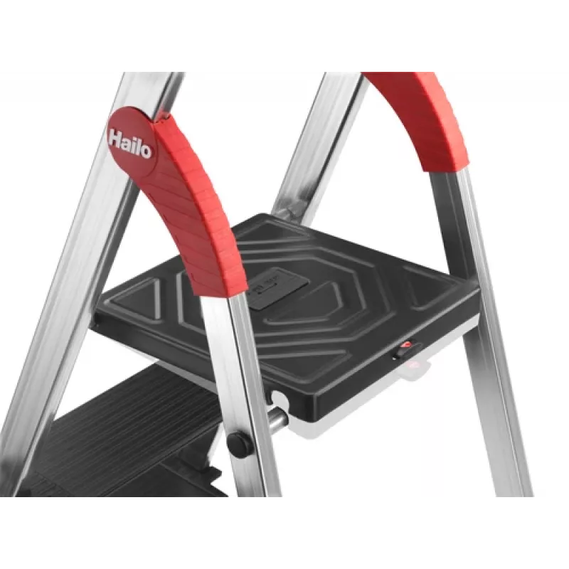 HAILO L100 TopLine escalera doméstica de aluminio, 5 peldaños