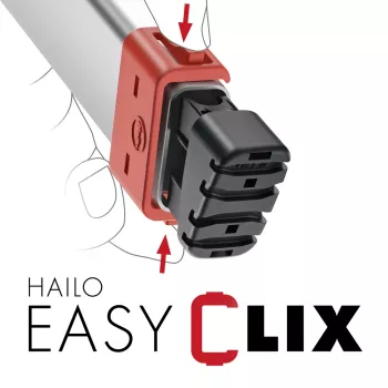 HAILO L60 StandardLine escalera de tijera de aluminio, 6 peldaños, 150 kg, EN 131
