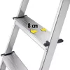 HAILO L60 StandardLine escalera de tijera de aluminio, 6 peldaños, 150 kg, EN 131
