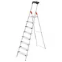 HAILO L80 ComfortLine escalera de tijera de aluminio, 8 peldaños