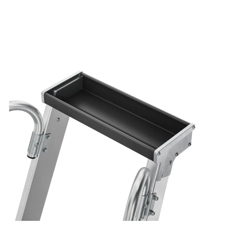 HAILO Master P80 escalera de plataforma móvil de aluminio, 5 peldaños, 150 kg, EN 131