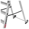 HAILO Master P80 escalera de plataforma móvil de aluminio, 5 peldaños, 150 kg, EN 131