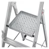 HAILO Master P80 escalera de plataforma móvil de aluminio, 5 peldaños, 150 kg, EN 131