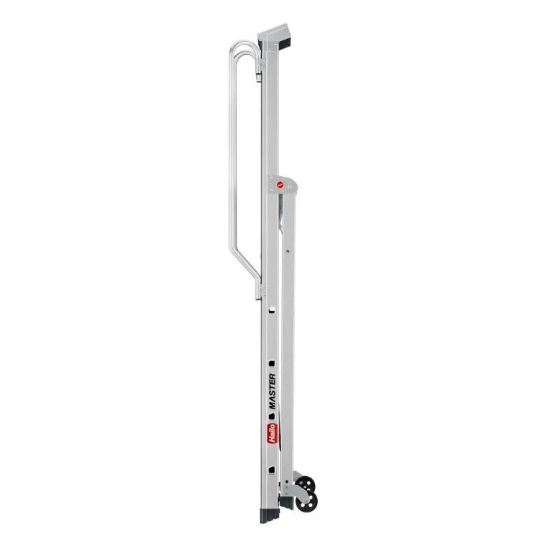 HAILO Master P80 escalera de plataforma móvil, aluminio, 7 peldaños