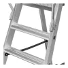 HAILO Master P80 escalera de plataforma móvil, aluminio, 7 peldaños