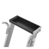 HAILO Master P80 escalera de plataforma móvil, aluminio, 7 peldaños