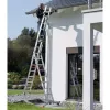 Hailo S100 ProfiLOT escalera combinada, aluminio, 3 tramos, 2x9+1x8 peldaños, altura de trabajo máx. 7,00 m
