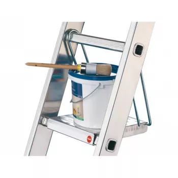 HAILO SavetyLine peldaño adicional para escaleras, escalón plegable de 2 peldaños, aluminio, carga 150 kg, TÜV/GS