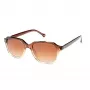 Gafas de sol cuadradas unisex HALLY&SON HS741S04 - montura de acetato negra, lentes de policarbonato grises, protección UV400