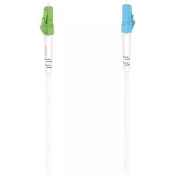 Hama 00200742 Cable de fibra óptica Single-Mode OS2, LC/APC a LC/UPC, 3 m, blanco