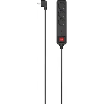 Hama 00223151 Regleta inteligente con 3 tomas AC, cable de 1,4 m, 3680 W, Wi-Fi, Alexa y Google Home, blanca
