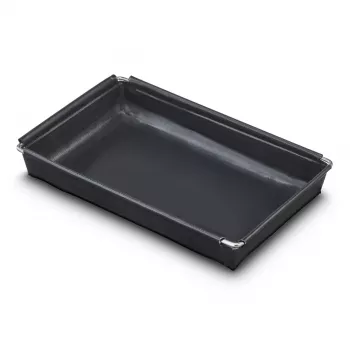 Hama inserto para freidora de aire, antiadherente, apto para horno, 12,5 x 20 cm, negro 00002925