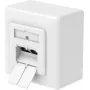 Hama Toma de red CAT-6a, 2 puertos RJ45, 10 Gbit/s, apantallada, superficie/empotrar, Blanco 00200774