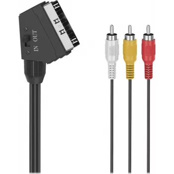 Hama Classic Line Cable SCART a 3 RCA de audio/vídeo, 1,5 m, negro 00305015
