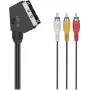 Hama Classic Line Cable SCART a 3 RCA de audio/vídeo, 1,5 m, negro 00305015