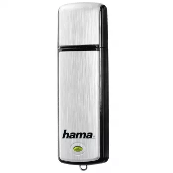 Hama FlashPen Fancy 16GB Unidad flash USB 2.0, retráctil, negro/plata 00181081
