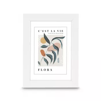 Hama Flora marco de plástico, blanco, 30 x 40 cm (00193322)
