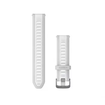 HAMA correa de silicona Quick Release de 20mm para Garmin en gris niebla/blanco piedra