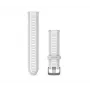 HAMA correa de silicona Quick Release de 20mm para Garmin en gris niebla/blanco piedra