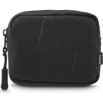 Hama Funda para auriculares in-ear y accesorios, mosquetón, organizador, Negro (00231046)