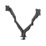 HAMA Soporte de monitor para 2 monitores, pistón de gas, Full Motion, 17-35 inch, Negro (00220907)