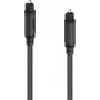 Hama Cable de audio óptico, conector macho Toslink a conector macho Toslink, 0,75 m, negro 00202015