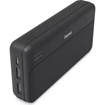 Hama Power Pack Pocket 20 20000 mAh 2x USB-A antracita