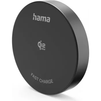 Hama Qi2 25W Base de carga inalámbrica, cargador rápido inductivo, negro (00201767)
