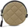 Hama Funda redonda rígida para auriculares in-ear y accesorios con mosquetón, beige 00231047