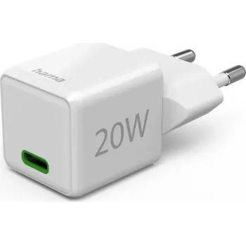 Hama Super Mini cargador de pared USB-C PD 20 W blanco (00139548)