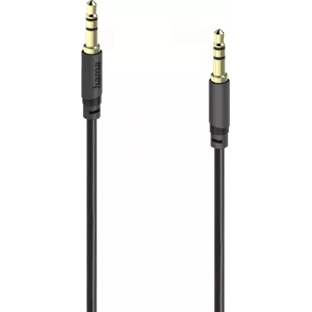 Hama Cable de audio estéreo de 3,5 mm ultrafino chapado en oro 1,5 m 00202012