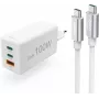 Hama Cargador rápido USB-C con cable USB-C, 100W Power Delivery, 1,5m, blanco 00200027