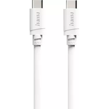 Cable de carga USB-C a USB-C Hama, 60 W Power Delivery, 1 m, blanco (00201807)