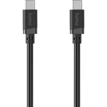 Hama Cable de carga USB-C a USB-C, 60W Power Delivery, 1 m, negro 00201806